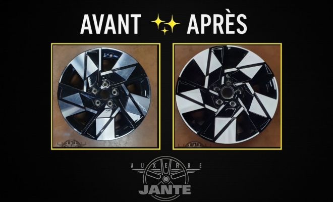 Avant / Après des prestations réalisées au sein de notre atelier de réparation de jante alu, Auxerre, Auto-Store 89