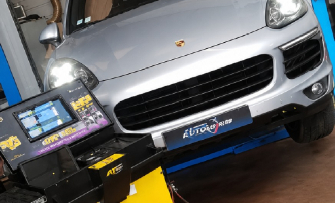 A Auxerre, dans votre garage Auto-Store 89, vidange de boite automatique sur véhicule Porsche
