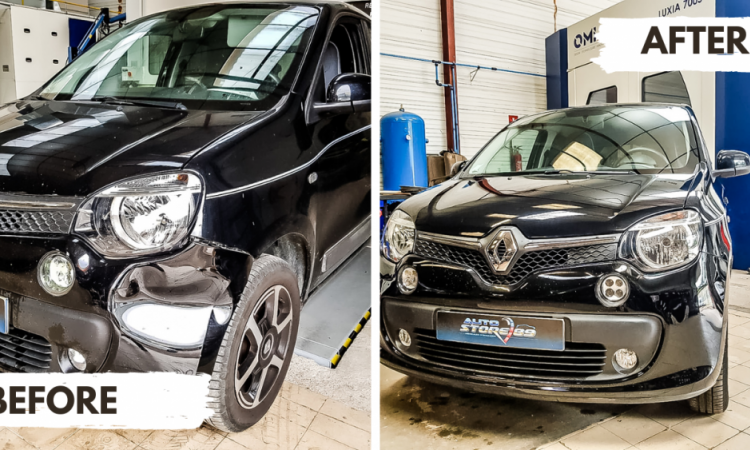 Carrosserie suite à un accident sur Renault Twingo avec remboursement de franchise à Auxerre